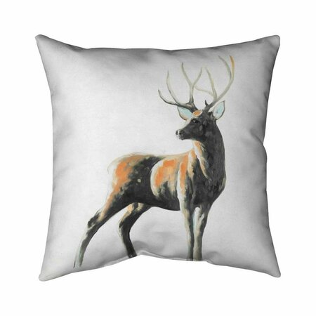 BEGIN HOME DECOR 20 x 20 in. Abstract Deer-Double Sided Print Indoor Pillow 5541-2020-AN265